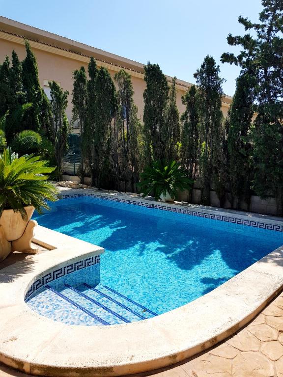 a swimming pool in the middle of a yard at Mi Refugio in Alicante