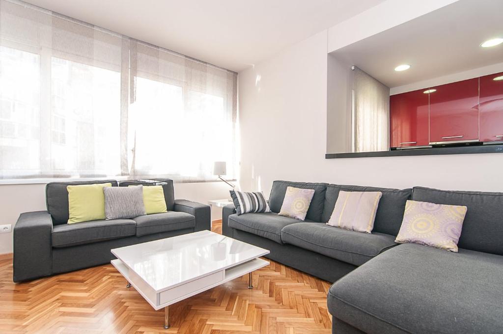 A seating area at Weflating Diagonal