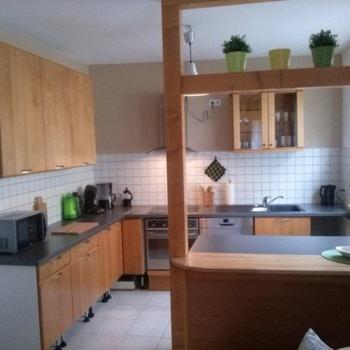 Kuchyň nebo kuchyňský kout v ubytování "Klein und Fein"-Monteurzimmer Pohlheim