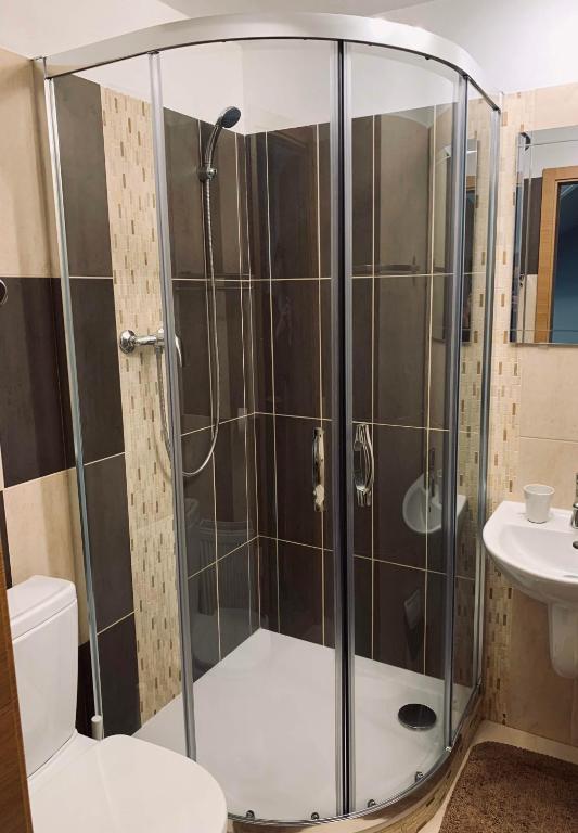 Koupelna v ubytování Apartmány v ráji (Českém)