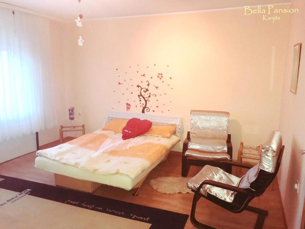 Postel nebo postele na pokoji v ubytování Hostel Bata