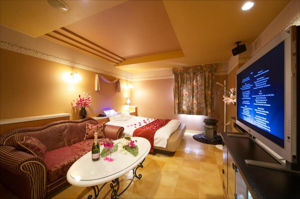 TV a/nebo společenská místnost v ubytování Hotel Park Inn (Adult Only)
