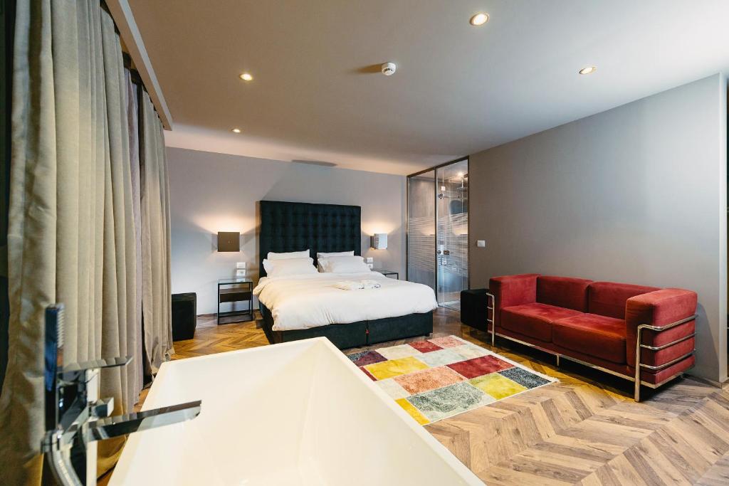 Cama o camas de una habitación en Hotel Egnatia