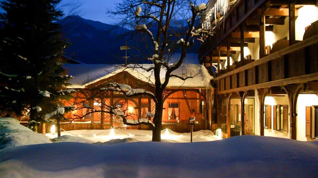 Hotel Krone Tirol v zimě