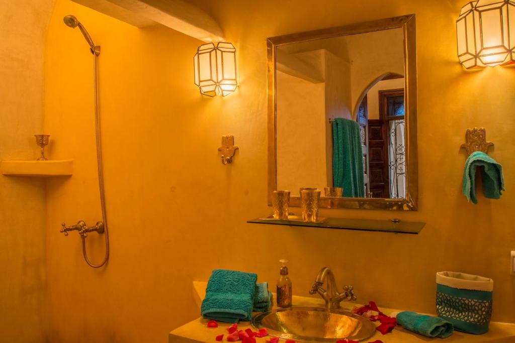 Koupelna v ubytování Riad El Walida