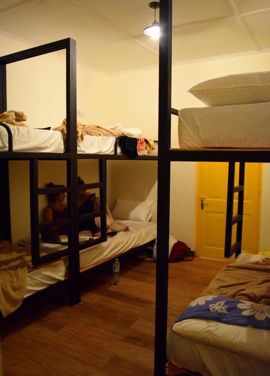 Postel nebo postele na pokoji v ubytování Laughing Leopard Hostel