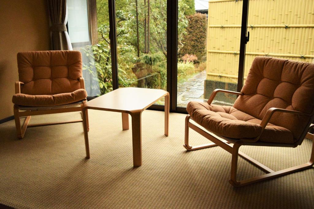 Posezení v ubytování Japanese Ryokan Seryo