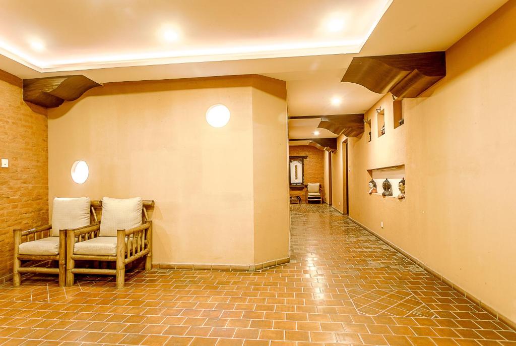 Istumisnurk majutusasutuses Gaju Suite Hotel