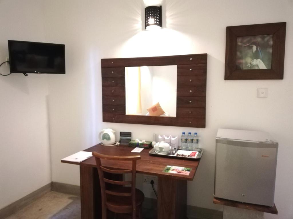 Kuchyň nebo kuchyňský kout v ubytování Nil Diya Mankada Safari Lodge