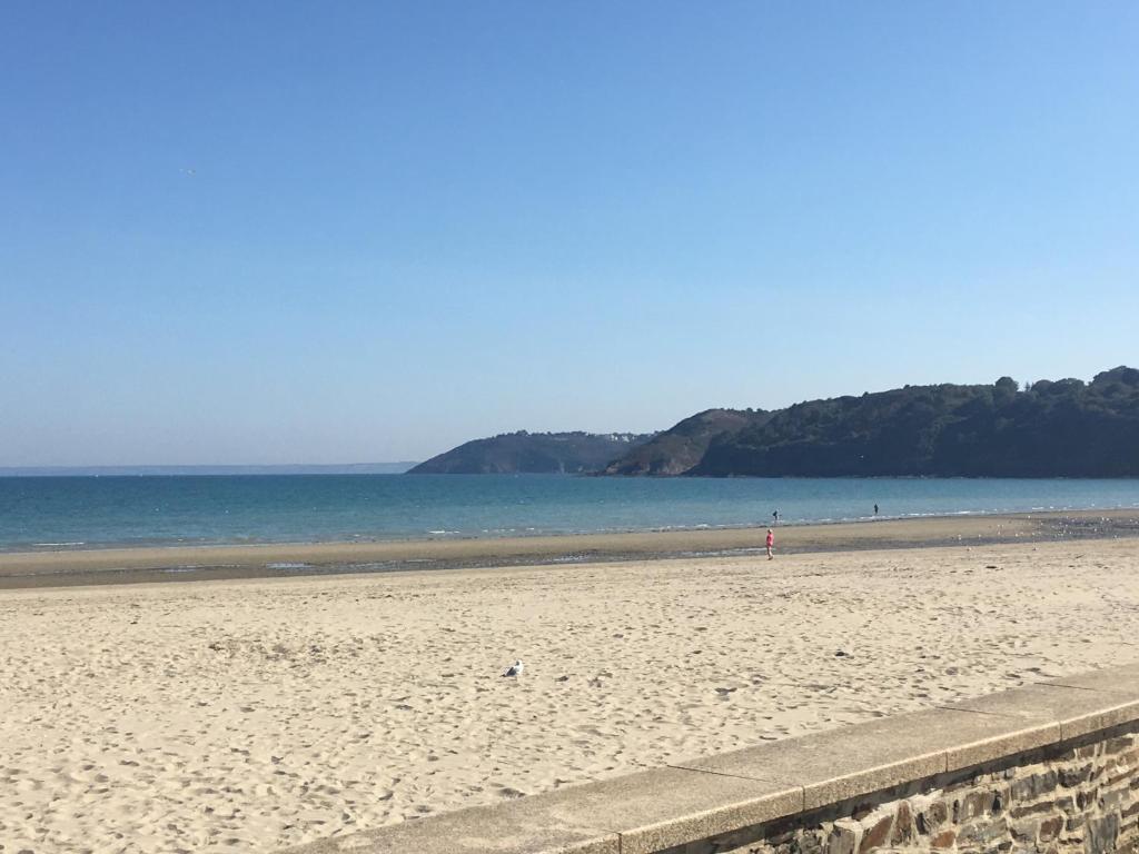 ビニックにあるLa plageの海を背景に広がる砂浜