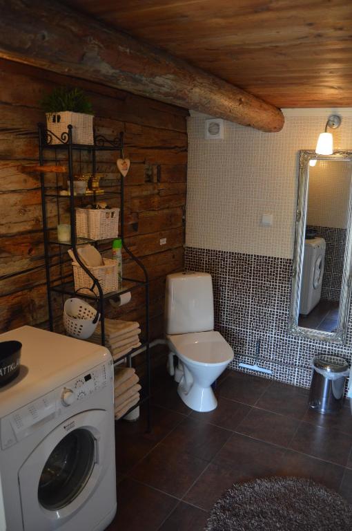 Koupelna v ubytování Ekengård