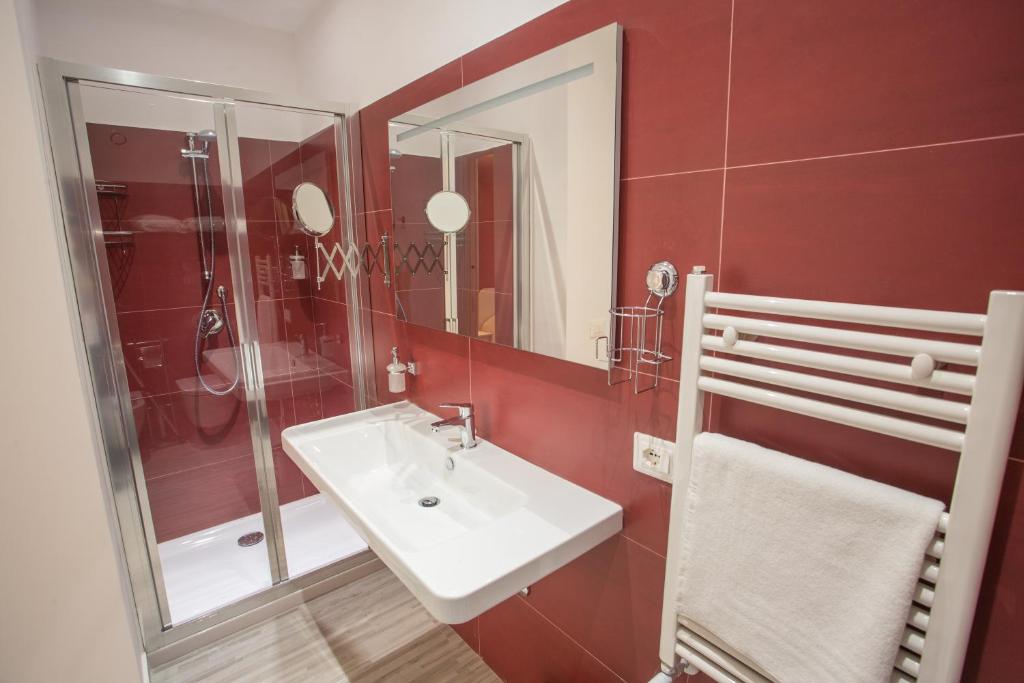 Koupelna v ubytování B&B al Centro