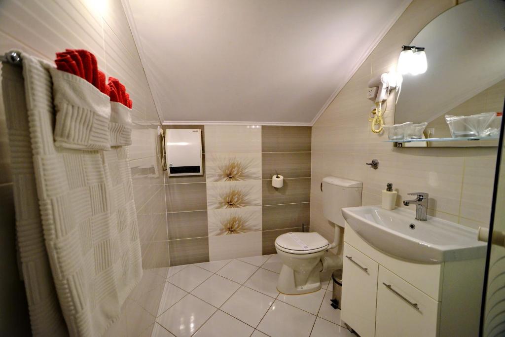 Koupelna v ubytování Casa Alina