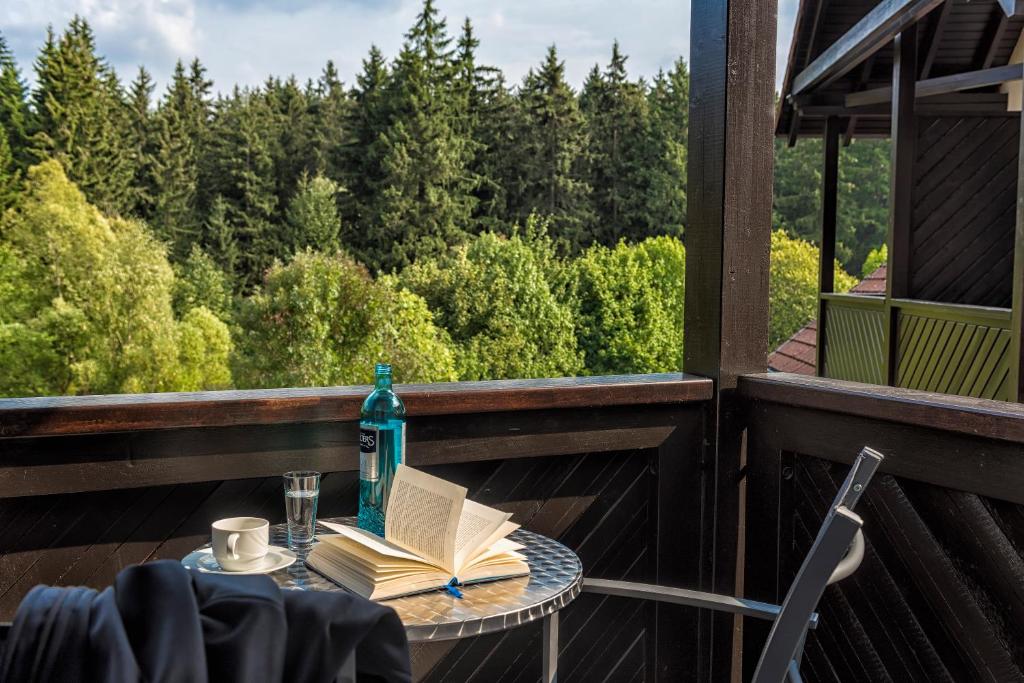 Balkón nebo terasa v ubytování relexa hotel Harz-Wald Braunlage GmbH