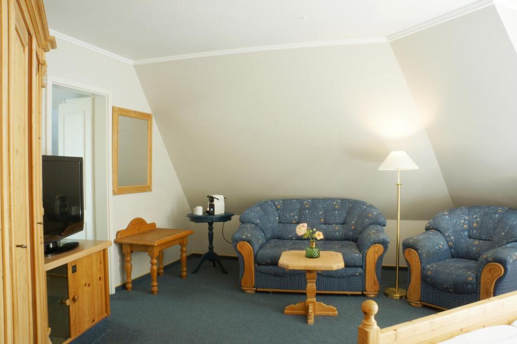 Posezení v ubytování Hotel am Südwäldchen