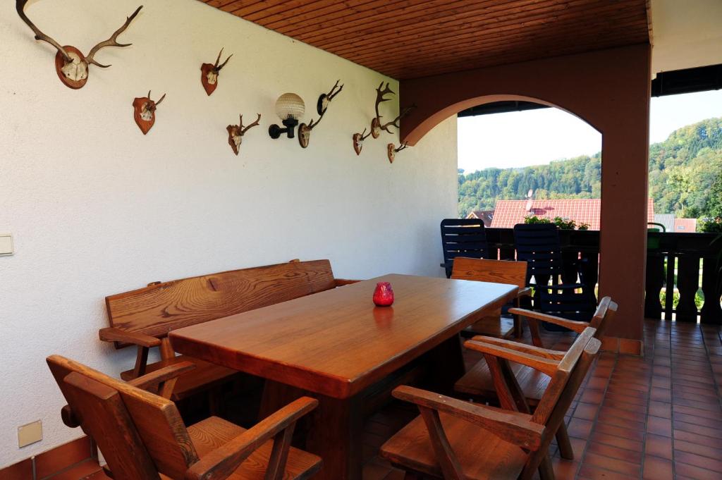 Balkón nebo terasa v ubytování Gasthof Richebächli