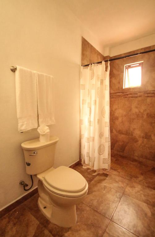 Koupelna v ubytování Posada Hacienda Real