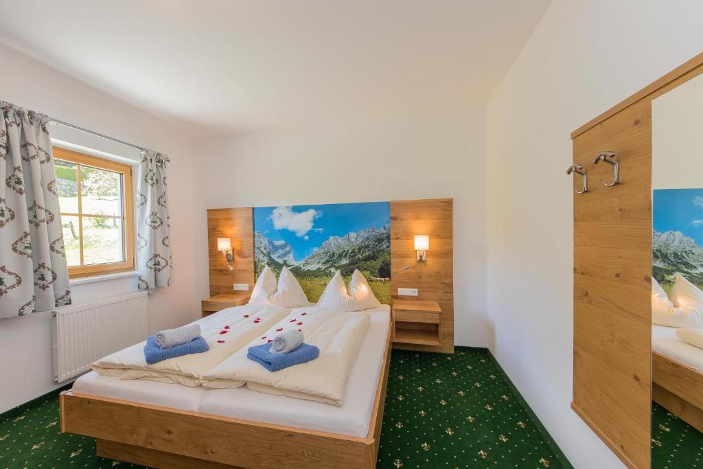Postel nebo postele na pokoji v ubytování Apartments Unterfischergut