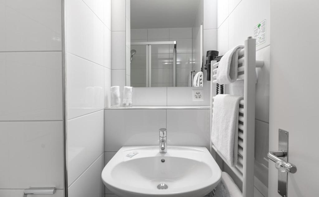 Koupelna v ubytování Hotel Birsighof Basel City Center