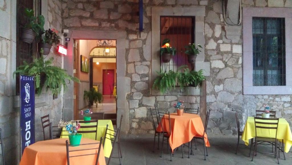 Restaurace v ubytování Hotel Posada Santo Niño