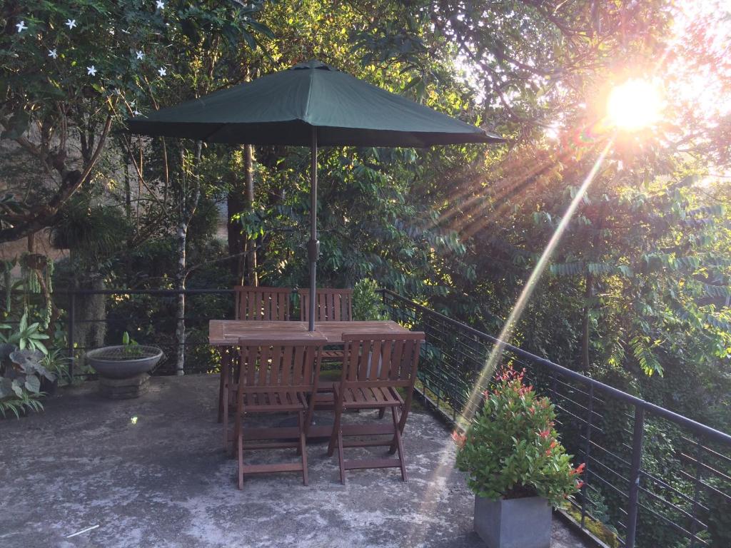 Zahrada ubytování Selyna Sky Terrace