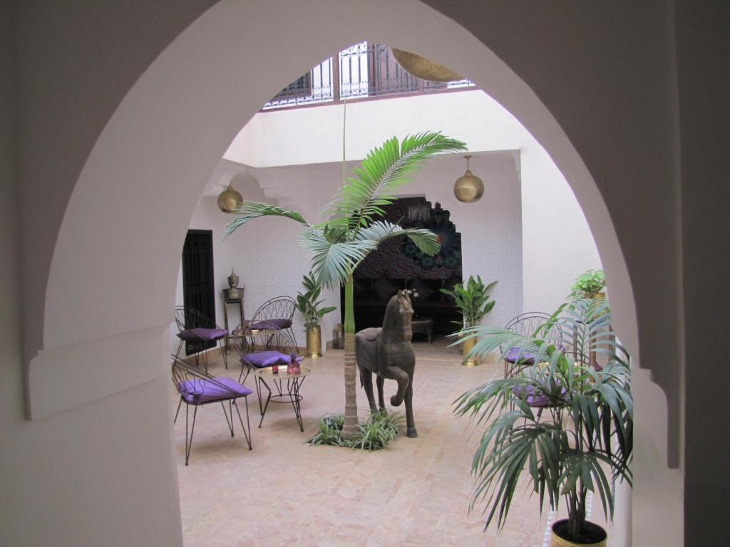 Zahrada ubytování Riad Houdou