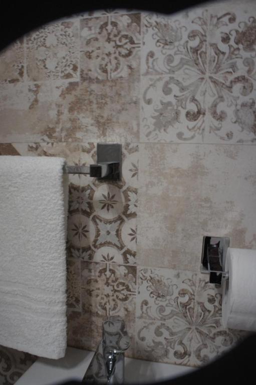 Koupelna v ubytování Hotel Marco