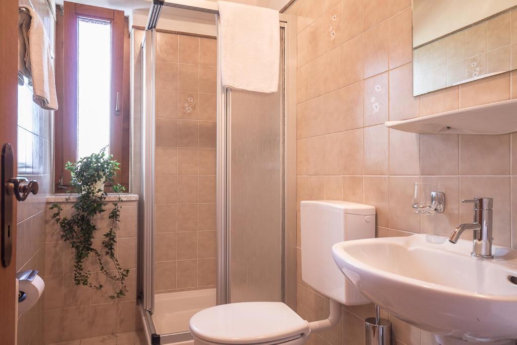Koupelna v ubytování Appartements Kerschbaumer