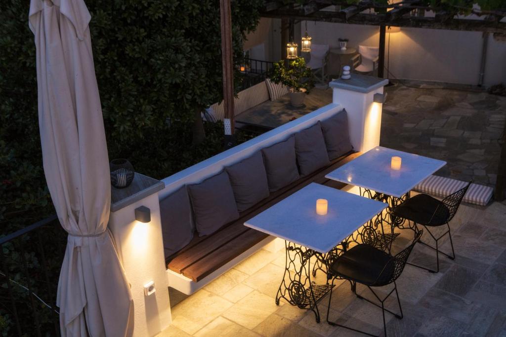 Patio nebo venkovní prostory v ubytování Olga Hotel Mouresi