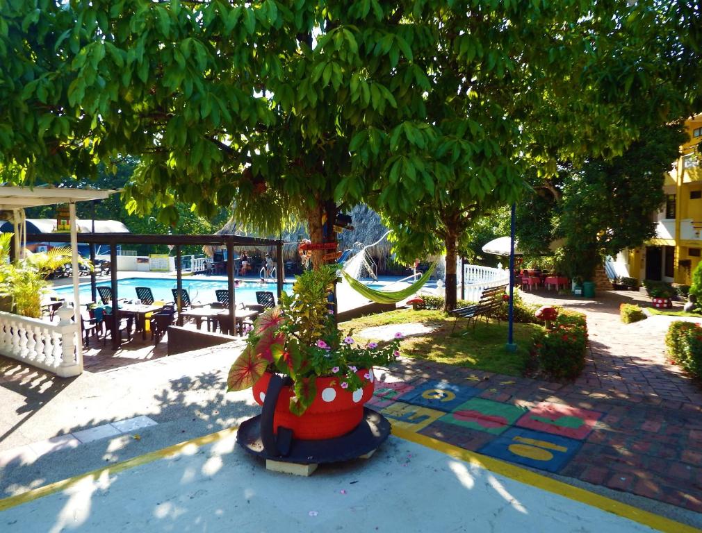 Bazén v ubytování Hotel Campestre Villa Yudy nebo v jeho okolí