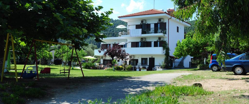 Budova, kde se aparthotel nachází