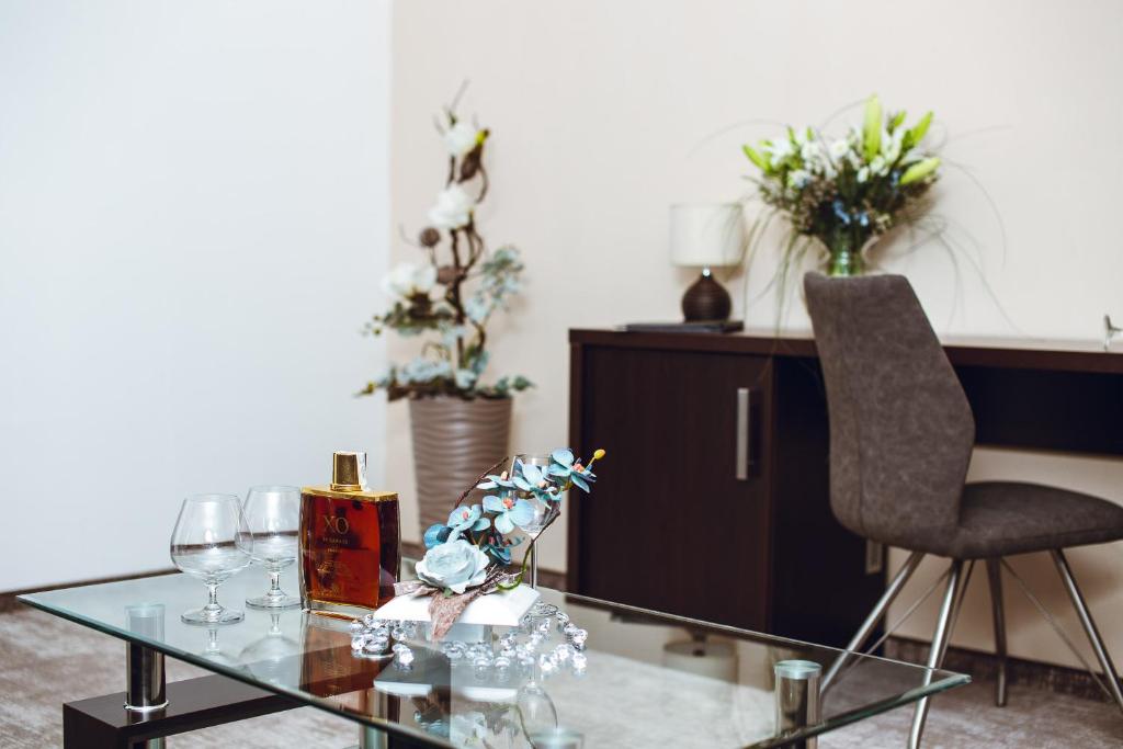Posezení v ubytování Hotel Crystal