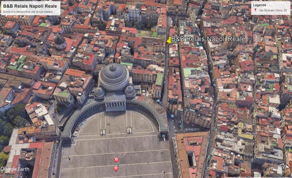 Pohľad z vtáčej perspektívy na ubytovanie B&B Relais Napoli Reale