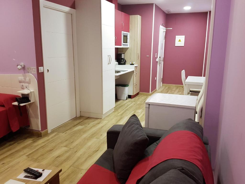 Cama o camas de una habitación en Avenida De America Tijcal