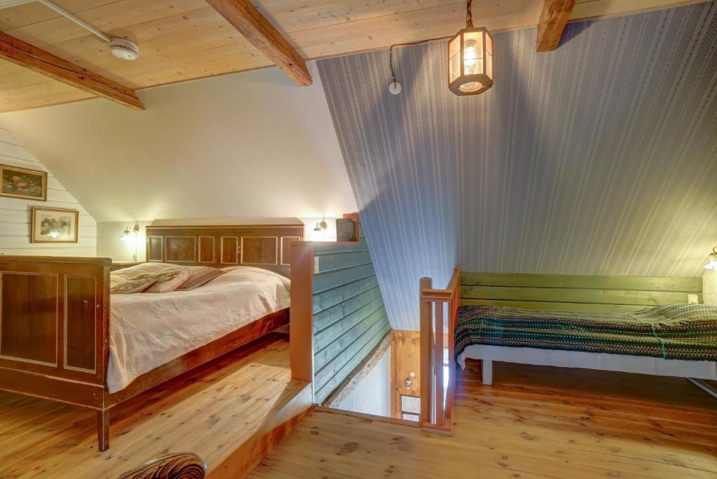 Postel nebo postele na pokoji v ubytování Svostrup Kro