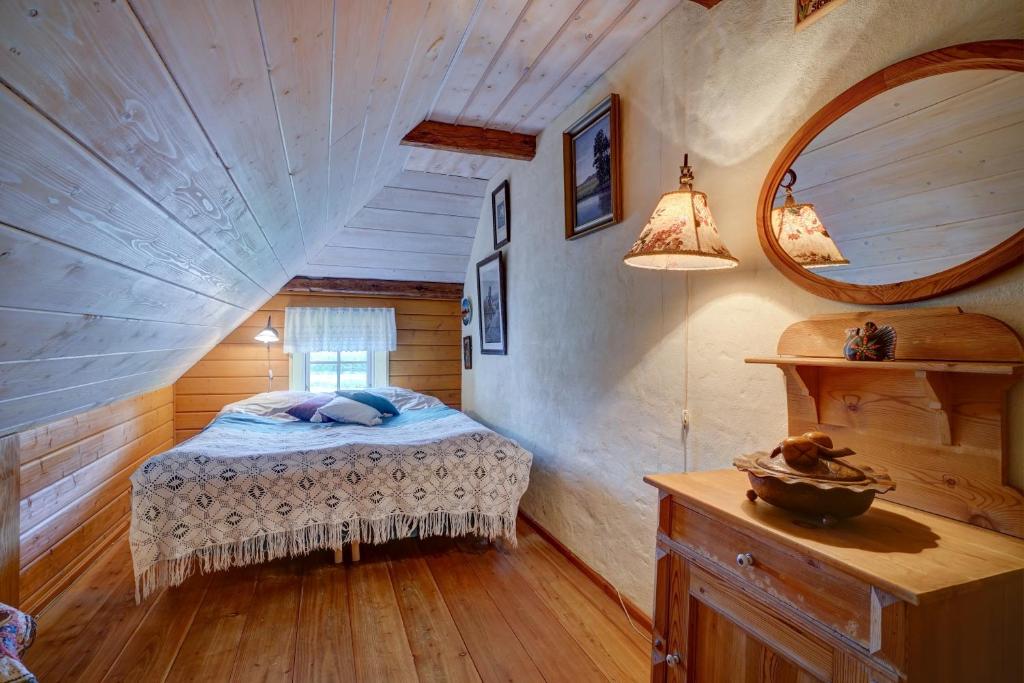 Postel nebo postele na pokoji v ubytování Svostrup Kro