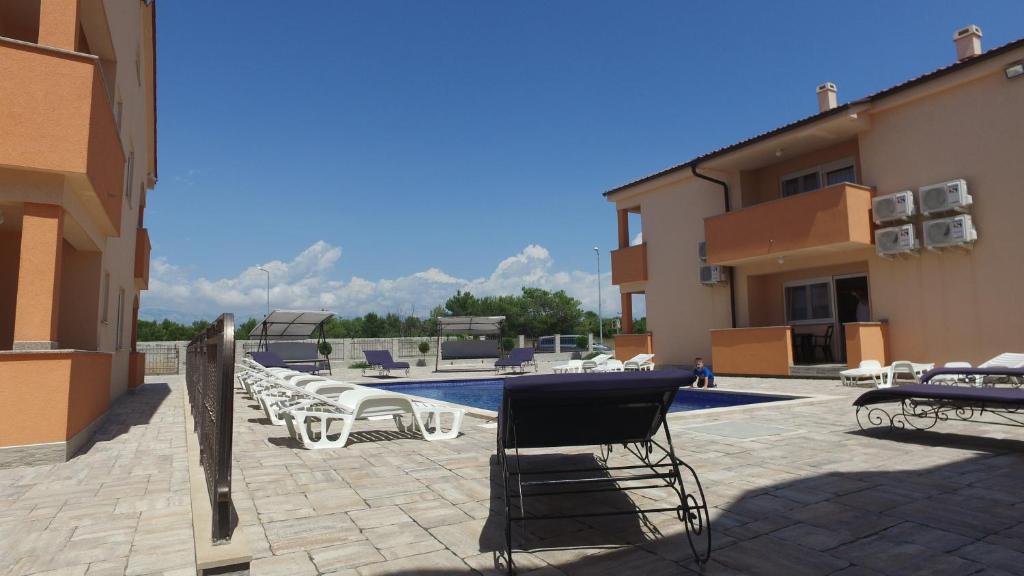 Balkón alebo terasa v ubytovaní Apartments Villa Lucky