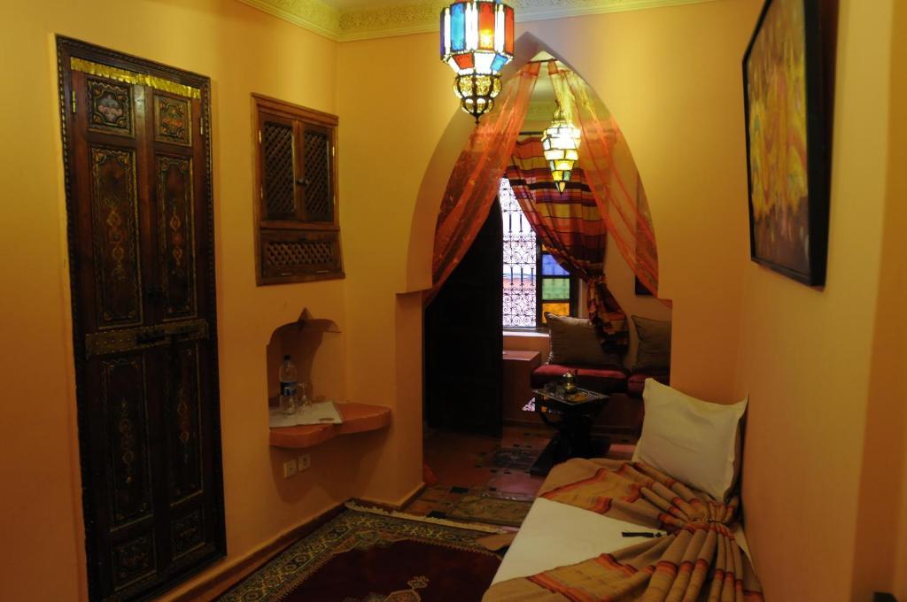 Coin salon dans l'établissement Riad Basma Marrakech