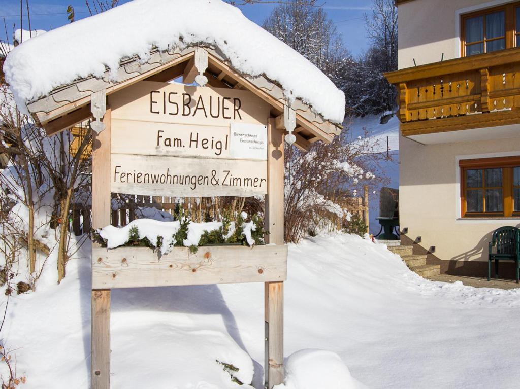 Appartementhaus Eisbauer during the winter