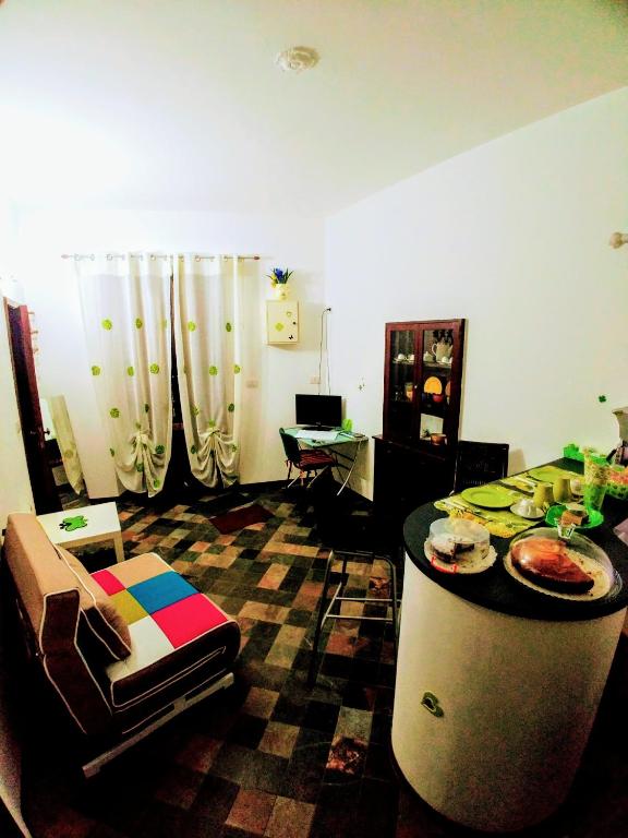 Posezení v ubytování planet rooms