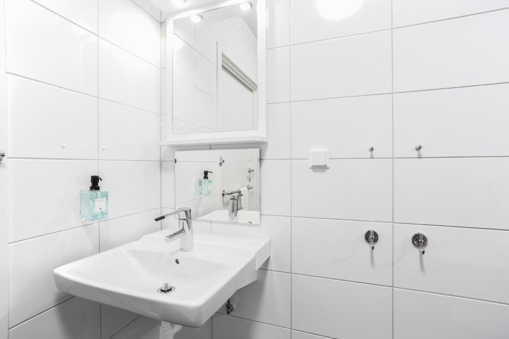 Koupelna v ubytování Hotel Spekeröd