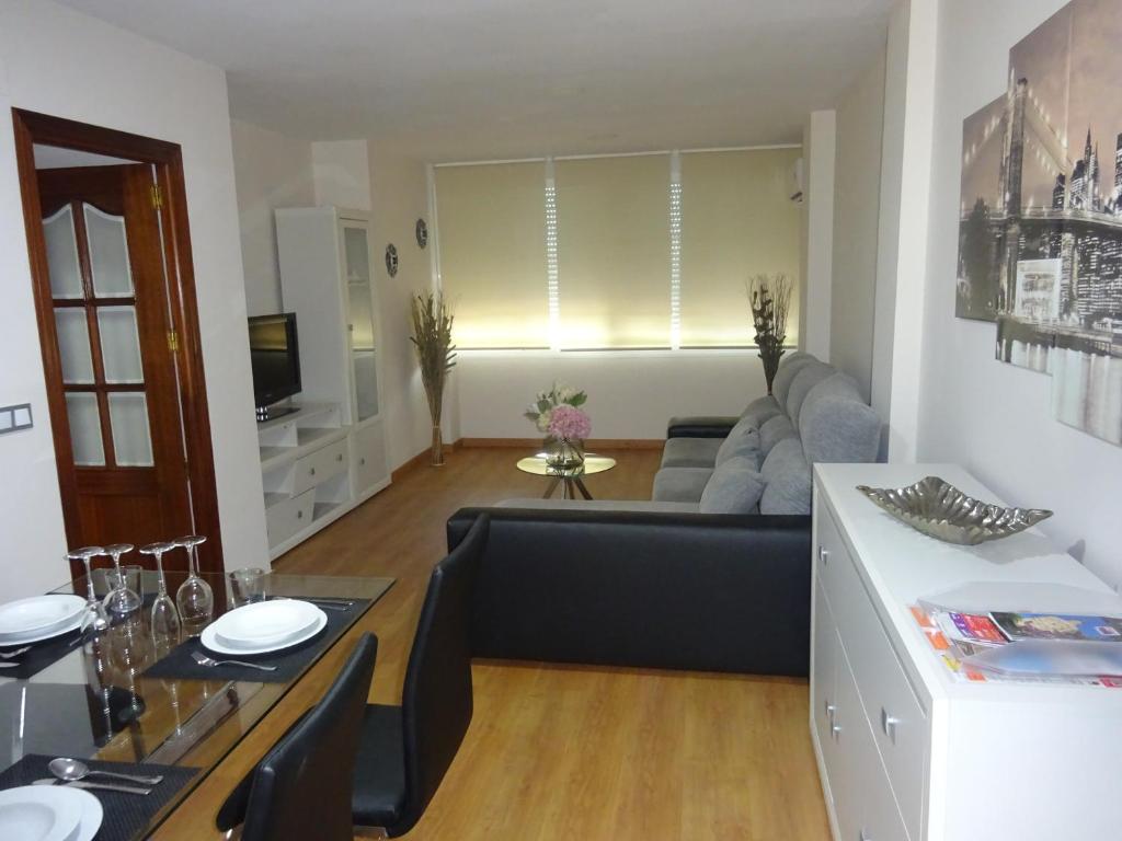 Χώρος καθιστικού στο Miraflores Luxury Suites
