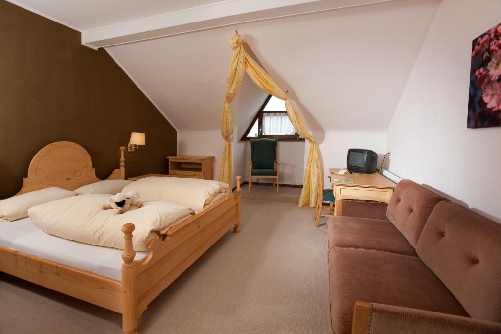 TV a/nebo společenská místnost v ubytování Hotel zum Taufstein