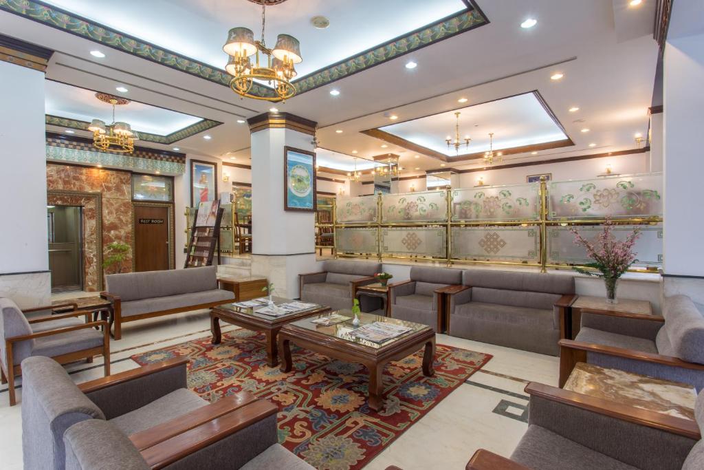 Posezení v ubytování Hotel Le Himalaya