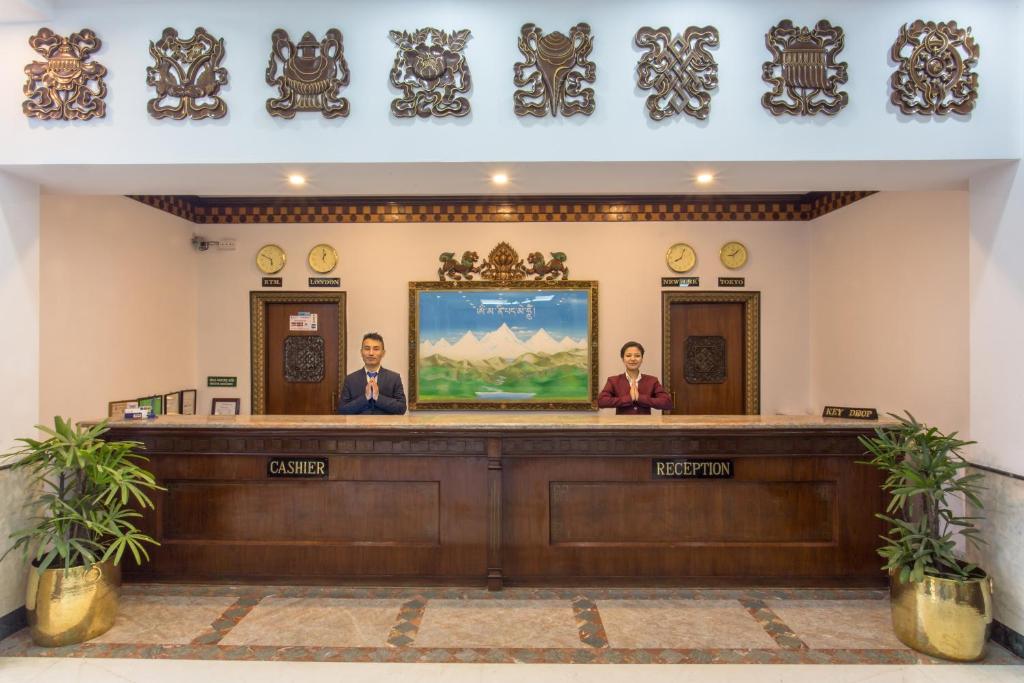 Vstupní hala nebo recepce v ubytování Hotel Le Himalaya