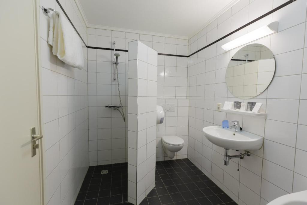Koupelna v ubytování Hotel Princenhof