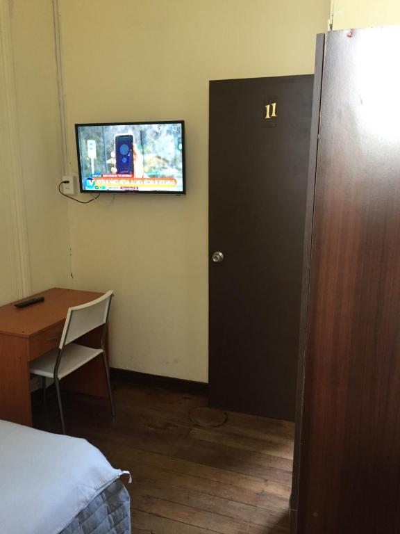 TV a/nebo společenská místnost v ubytování Hostal Rama & CaStle