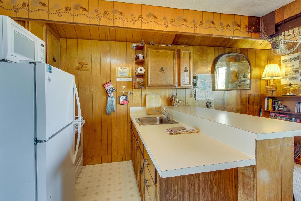 Kuchyň nebo kuchyňský kout v ubytování Crab Cottage