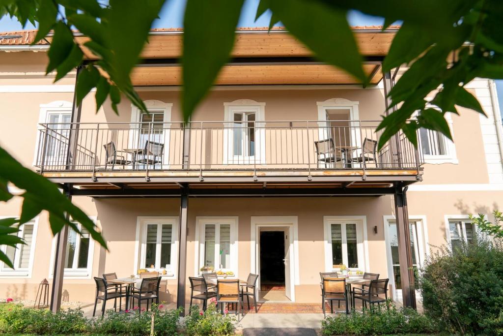 Balkón nebo terasa v ubytování Villa zur Schmied'n