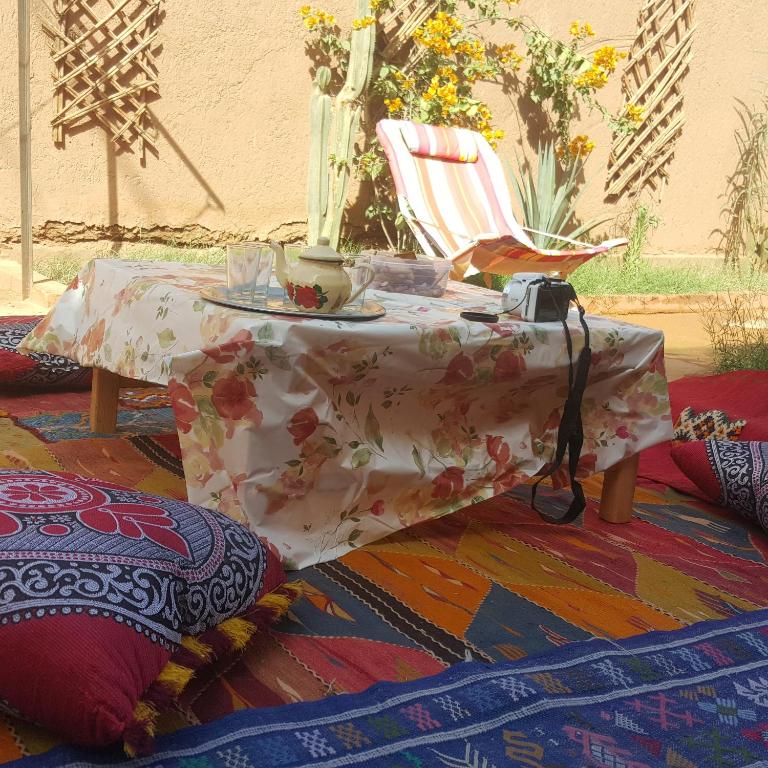 Posezení v ubytování Authentic riad & activities Erg